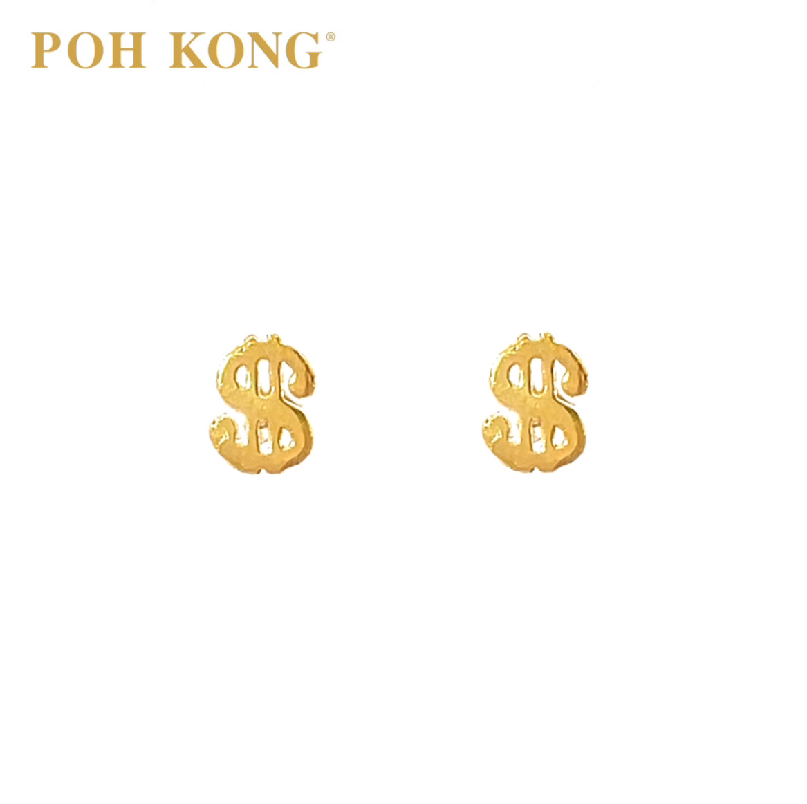 Gold earring poh kong discount