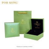 POH KONG 916/22K Yellow Gold Anggun Round Shape With Orchid Pendant