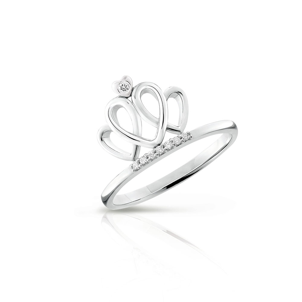 Women's Simple Fairy Tale Crown Diamond Ring – Hunny Life