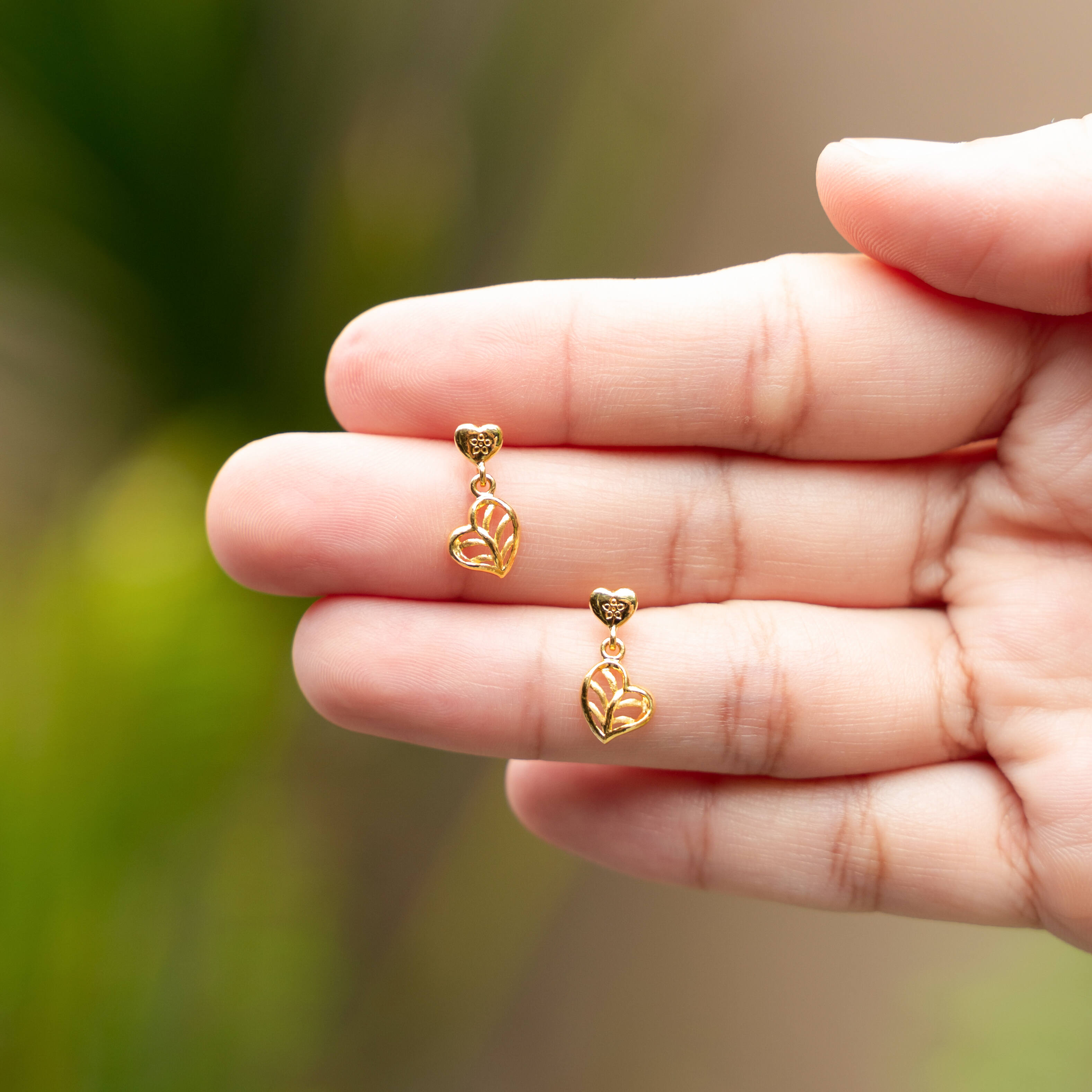 916 Gold White Gold  Diamond Earrings  SK Jewellery Malaysia