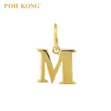 POH KONG 916/22K Yellow Gold Exquisite Alphabet Pendant M