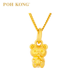 POH KONG 916/22K Yellow Gold Honey Bear Pendant