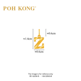 POH KONG 916/22K Yellow Gold Exquisite Alphabet Pendant Z