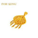POH KONG 916/22K Scalloped Lattice Pendant