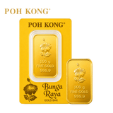 POH KONG 999.9/24K Gold Bunga Raya Gold Bar (100G)