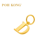 POH KONG 916/22K Yellow Gold Exquisite Alphabet Pendant D
