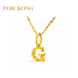 POH KONG 916/22K Yellow Gold Exquisite Alphabet Pendant G