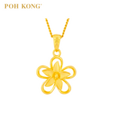 POH KONG 916/22K Yellow Gold Anggun Collection Jasmine Pendant