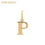 POH KONG 916/22K Yellow Gold Exquisite Alphabet Pendant P