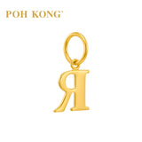 POH KONG 916/22K Yellow Gold Exquisite Alphabet Pendant R
