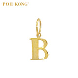 POH KONG 916/22K Yellow Gold Exquisite Alphabet Pendant B