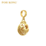 POH KONG 916/22K Gold Happy Love Double Love Pendant
