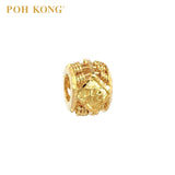 POH KONG 916/22K Yellow Gold "Wang旺“ Abacus Barrel Charm