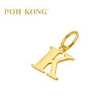 POH KONG 916/22K Gold Exquisite Alphabet Pendant K