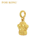 POH KONG 916/22K Yellow Gold Lucky God Pendant