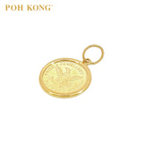 POH KONG 916/22K Yellow Gold 1903 Eagle Coin Pendant