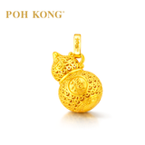 POH KONG 916/22K Yellow Gold Auspicious Fu Gourd Pendant
