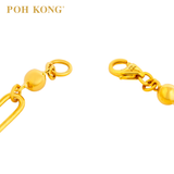 POH KONG 916/22K Yellow Gold Dragon Abacus Orb Bracelet