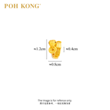 POH KONG 916/22K Yellow Gold Auspicious Snake Pendant Charm