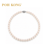 POH KONG 925 SILVER NECKLACE WITH AKOYA PEARL