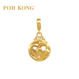 POH KONG 916/22K Gold Happy Love Double Love Pendant