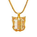 Auspicious Dragon Abacus Pendant