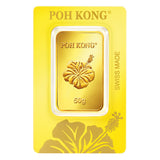 POH KONG 999.9/24K Gold Bunga Raya Gold Bar (50G)