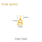 POH KONG 916/22K Yellow Gold Exquisite Alphabet Pendant S