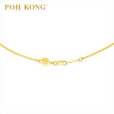 POH KONG 916/22K Yellow Gold Happy Love Ruyi Necklace