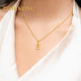 POH KONG 916/22K Yellow Gold Exquisite Alphabet Pendant H