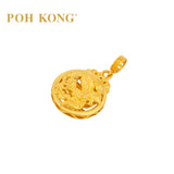 POH KONG 916/22K Yellow Gold Happy Love Phoenix Pendant