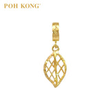 POH KONG 916/22K Yellow Gold Anggun Leaf Net Pendant