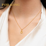 POH KONG 916/22K Yellow Gold Exquisite Alphabet Pendant O