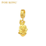 POH KONG 916/22K Yellow Gold Auspicious Bunny Love Pendant