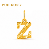 POH KONG 916/22K Yellow Gold Exquisite Alphabet Pendant Z