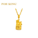 POH KONG 916/22K Yellow Gold Auspicious Fortune Guardian Pixiu Pendant