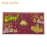 POH KONG 999/24K Gold Foil Coin of Fortune Red Packet