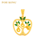 POH KONG 916/22K Yellow Gold Auspicious Prosperous Serenity Pendant