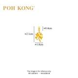 POH KONG 916/22K Yellow Gold Tranz Four Clover Pendant