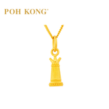 POH KONG 916/22K Yellow Gold Chess Pendant