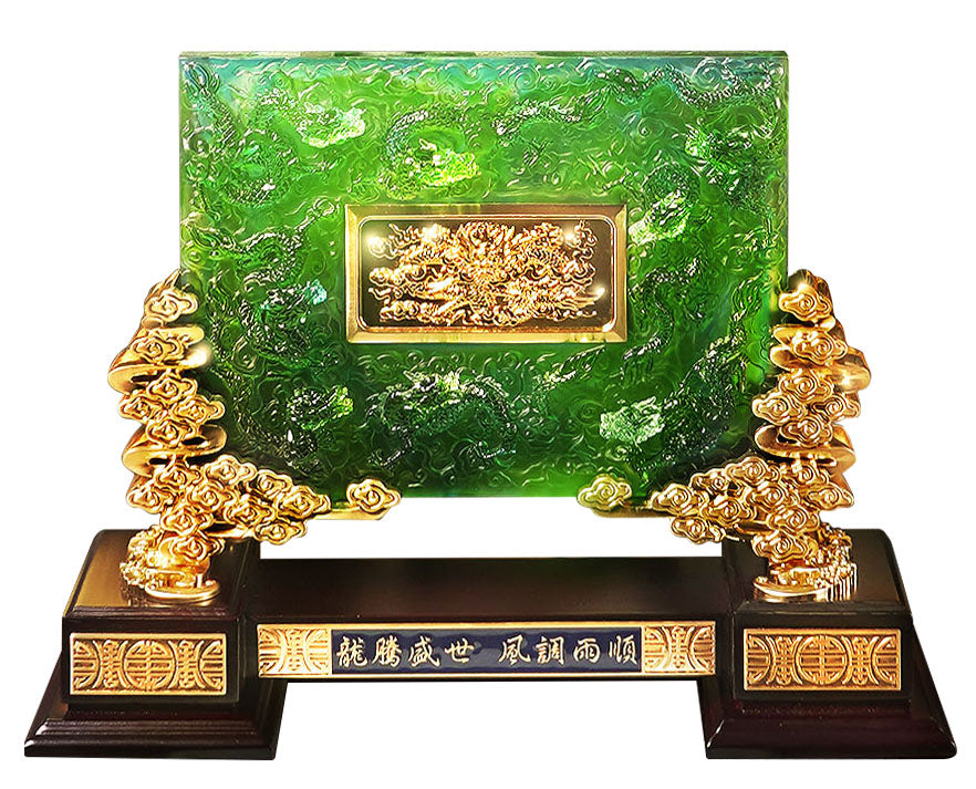 The Soaring Dragon Green Coloured Glaze