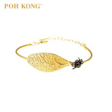 POH KONG 916/22K Yellow Gold Tranz Classic Bangle With Spider