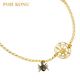 POH KONG 916/22K Yellow Gold Tranz Spider and Cobweb Bracelet (2011)