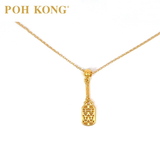 POH KONG 916/22K Yellow Gold Happy Love Endless Happiness Necklace