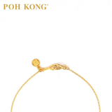 POH KONG 916/22K Yellow Gold Happy Love Endless Happiness Necklace
