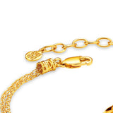 POH KONG 916/22K Gold Happy Love Enchanted Roses Bracelet