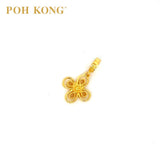 POH KONG 916/22K Yellow Gold Happy Love Ruyi Charm Pendant （2015）