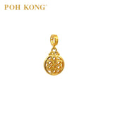 POH KONG 916/22K Happy Love Yellow Gold Exquisite Ruyi Pendant