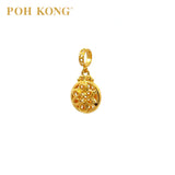 POH KONG 916/22K Happy Love Yellow Gold Exquisite Ruyi Pendant