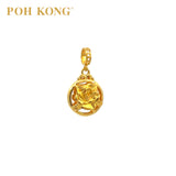 POH KONG 916/22K Yellow Gold Happy Love Roses Pendant